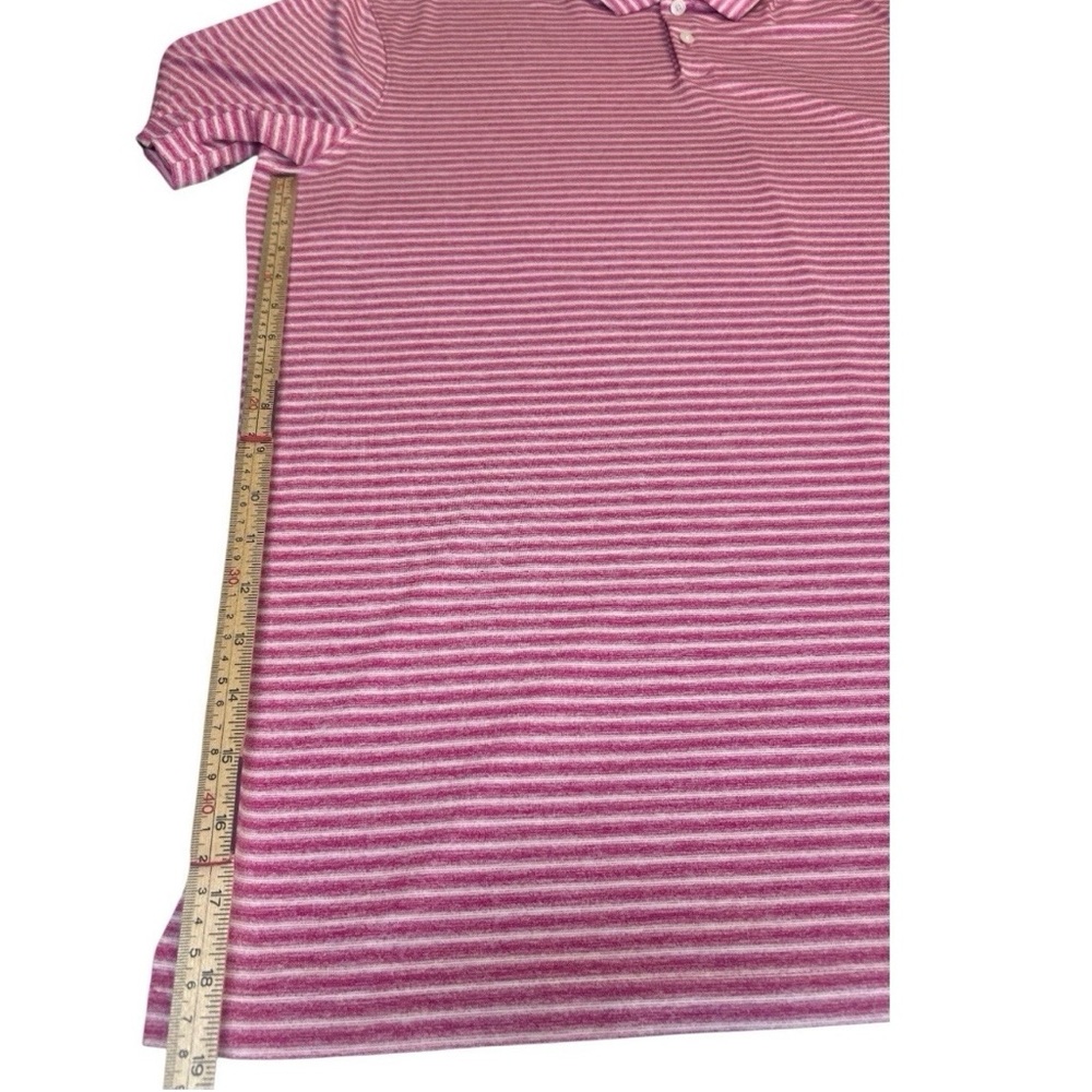 Nike TW Tiger Woods Dri-Fit Striped Polo Shirt Pink XL - Picture 8 of 11